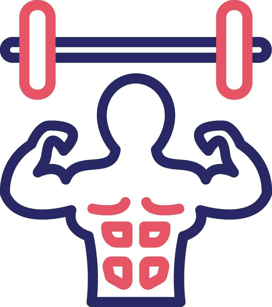 Weight Lifting Person Vector Icon