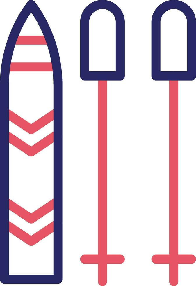 Skiing Vector Icon