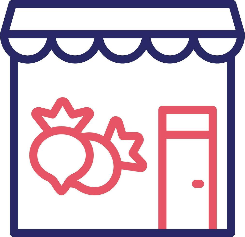 Vegetable Shop Vector Icon