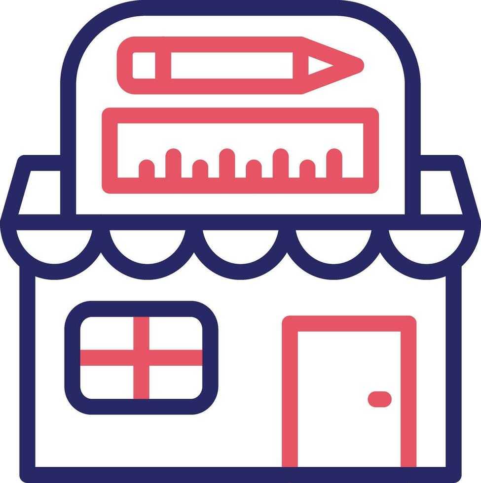 Stationery Shop Vector Icon