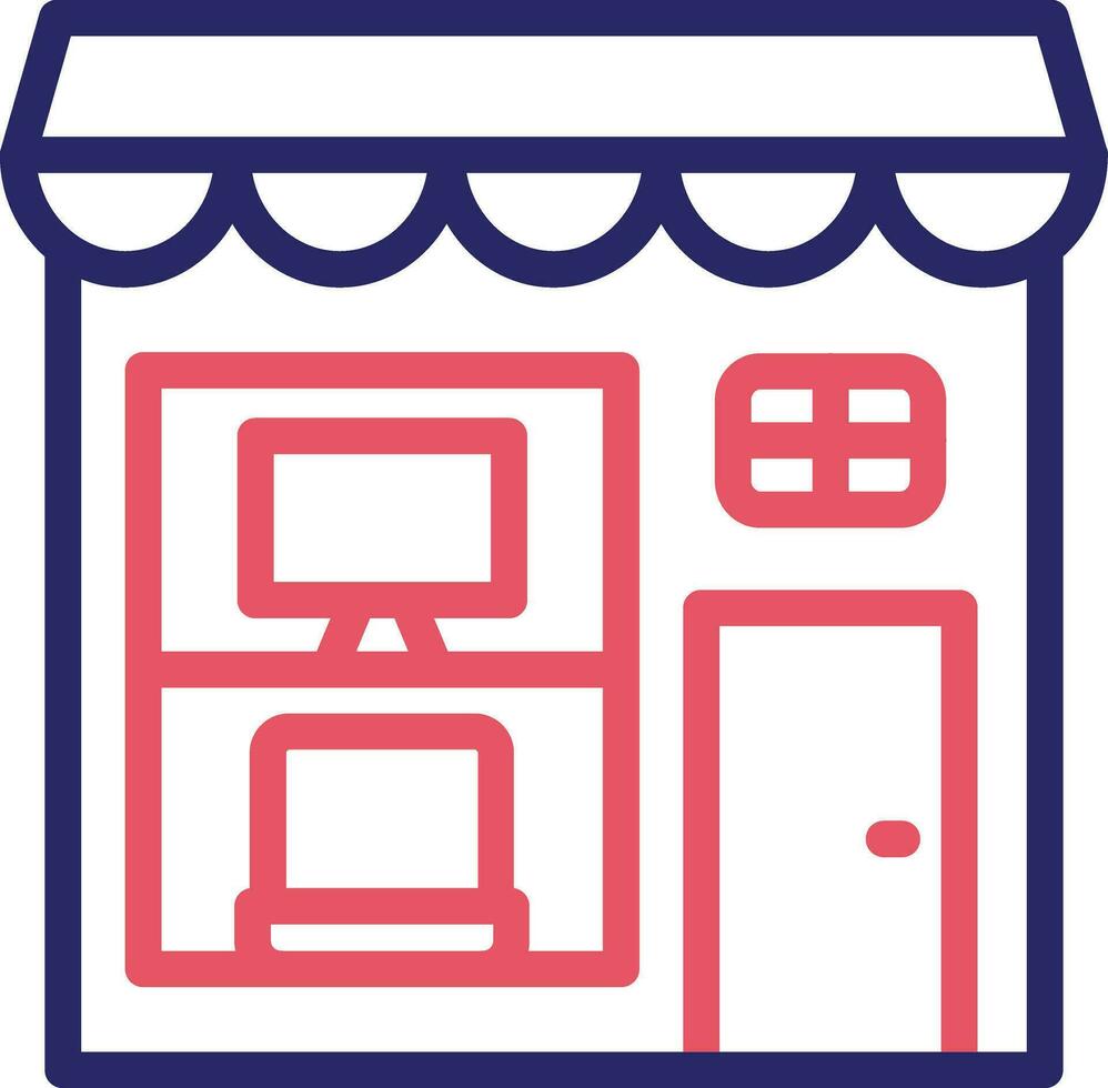 Electronics Shop Vector Icon