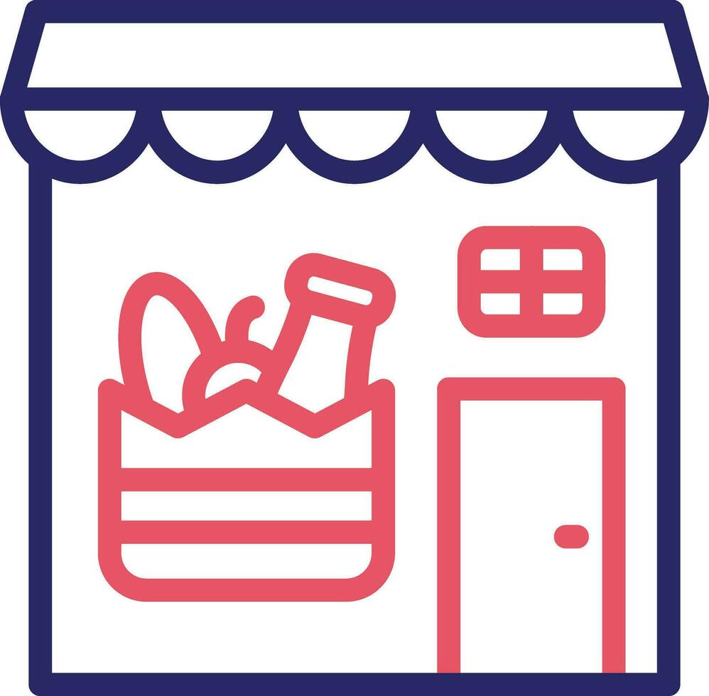 Groceries Store Vector Icon