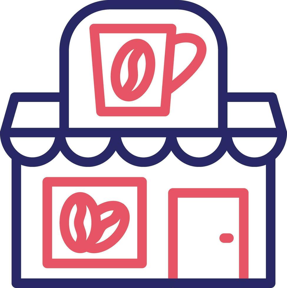 icono de vector de cafetería