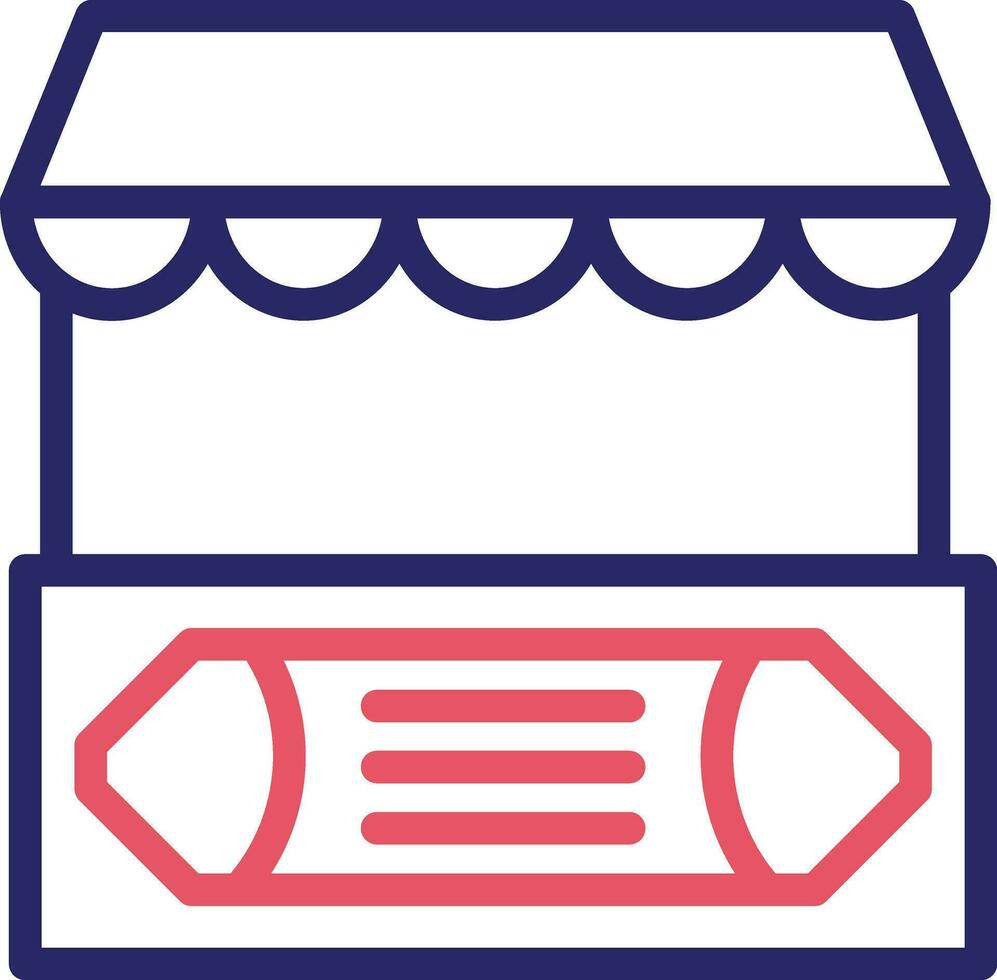 Street Market Vector Icon