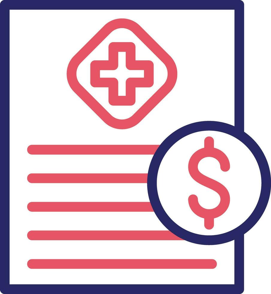 Medical Bill Vector Icon