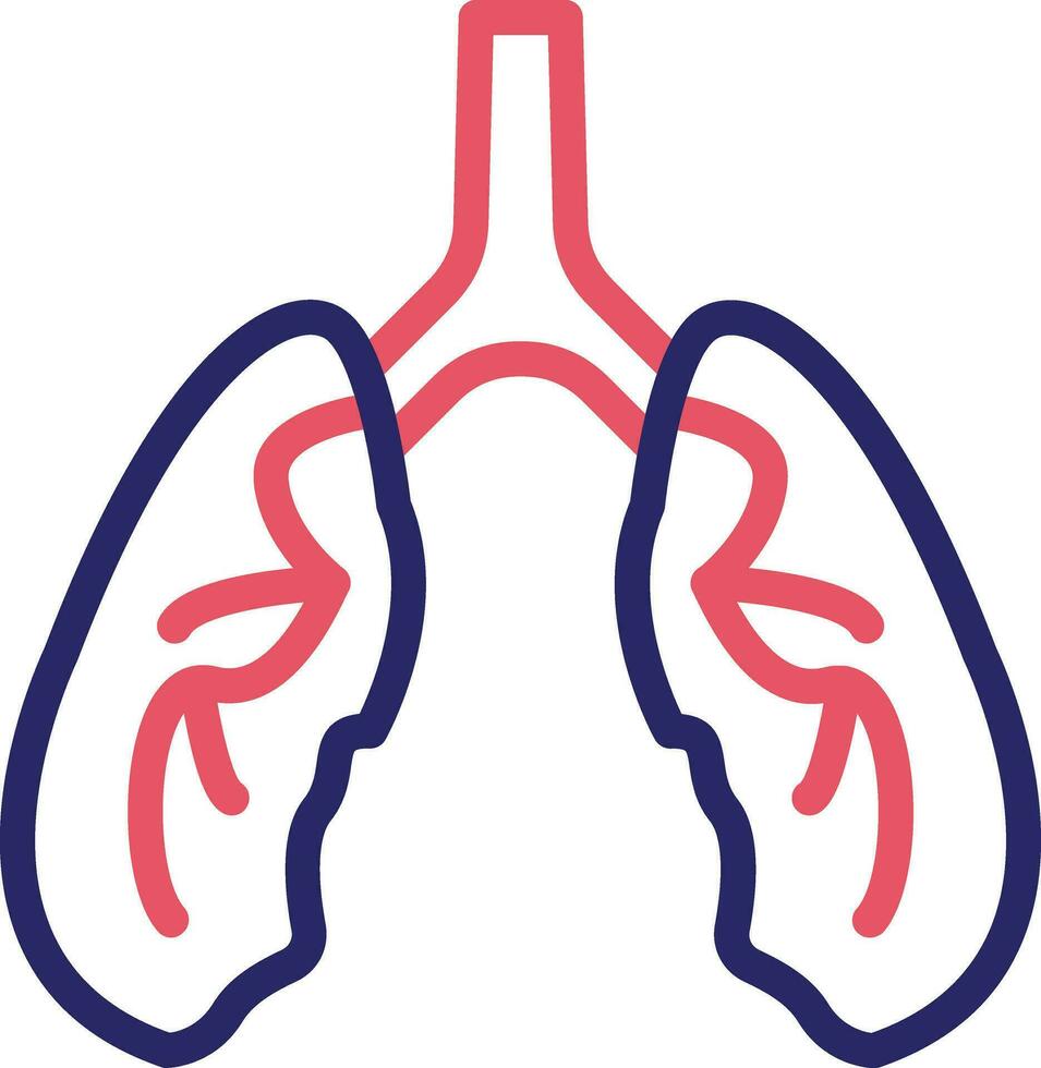 Lungs Vector Icon