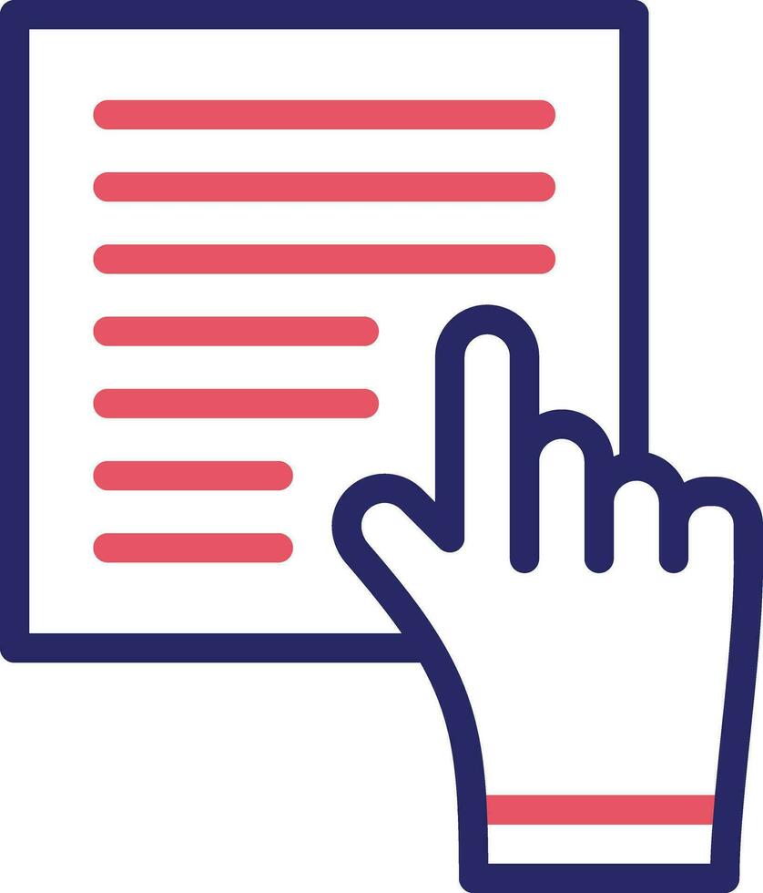 Study Hand Vector Icon