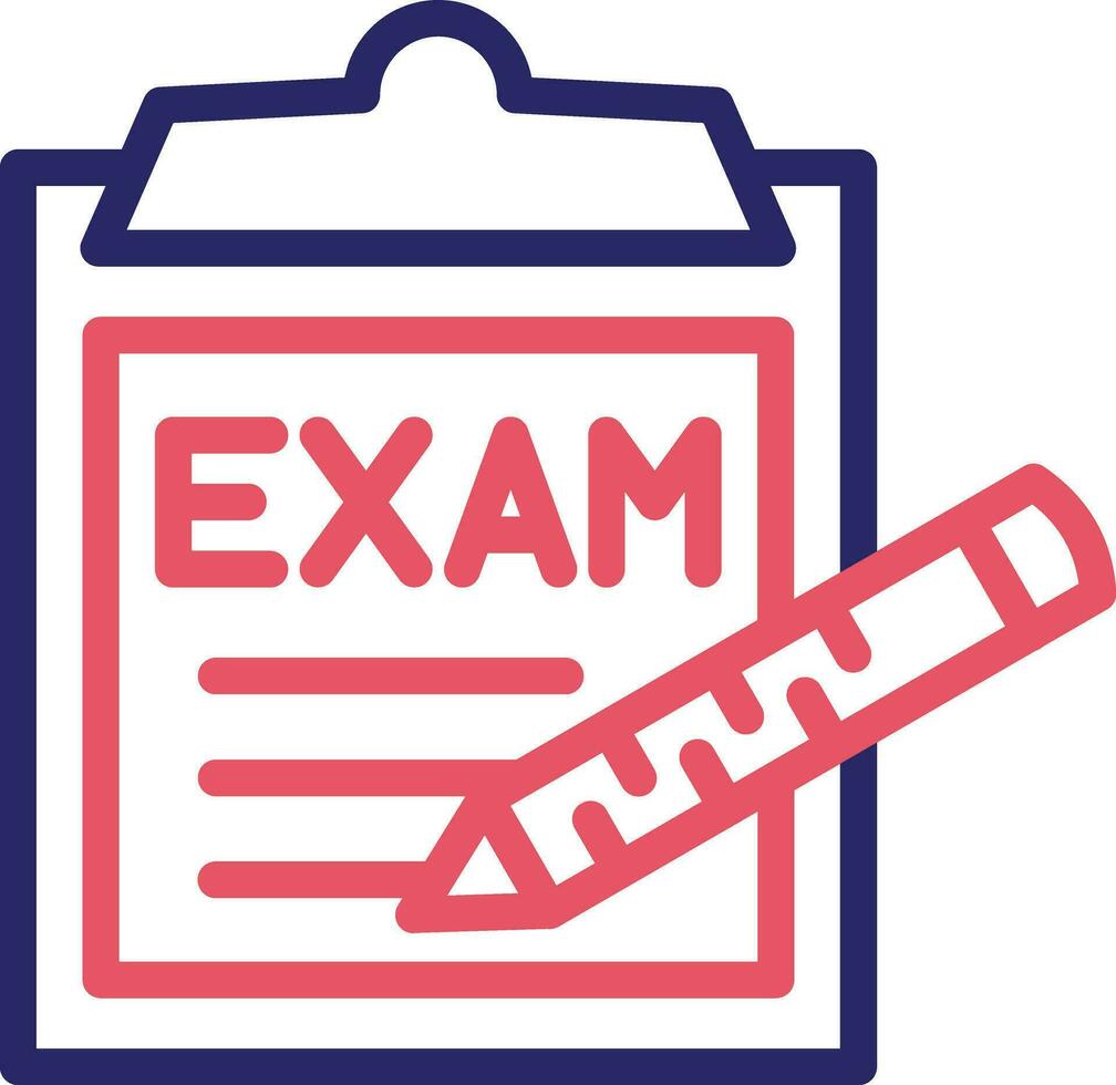 icono de vector de examen