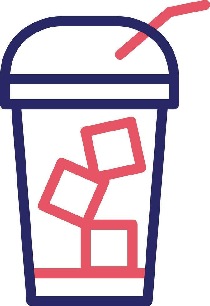 Cold Coffee Vector Icon