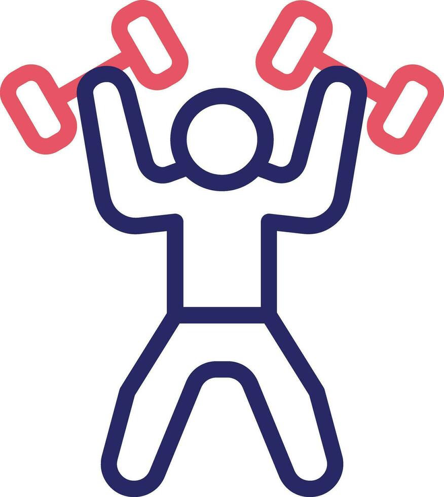 Weightlifter Vector Icon