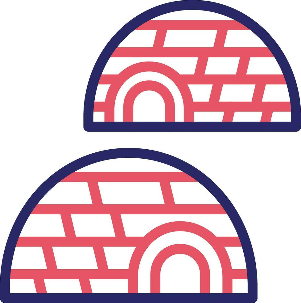 Igloo Landscape Vector Icon