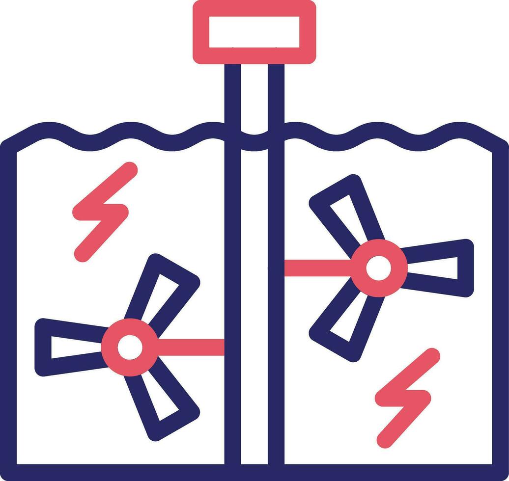 Tidal Power Vector Icon