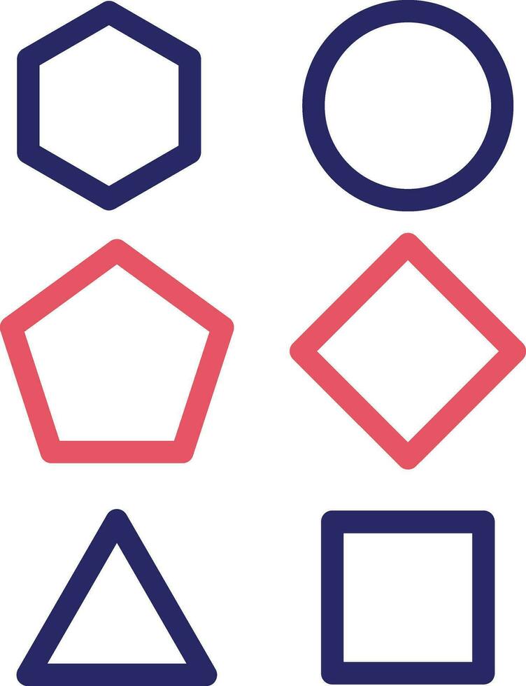 Geometric Shapes Vector Icon