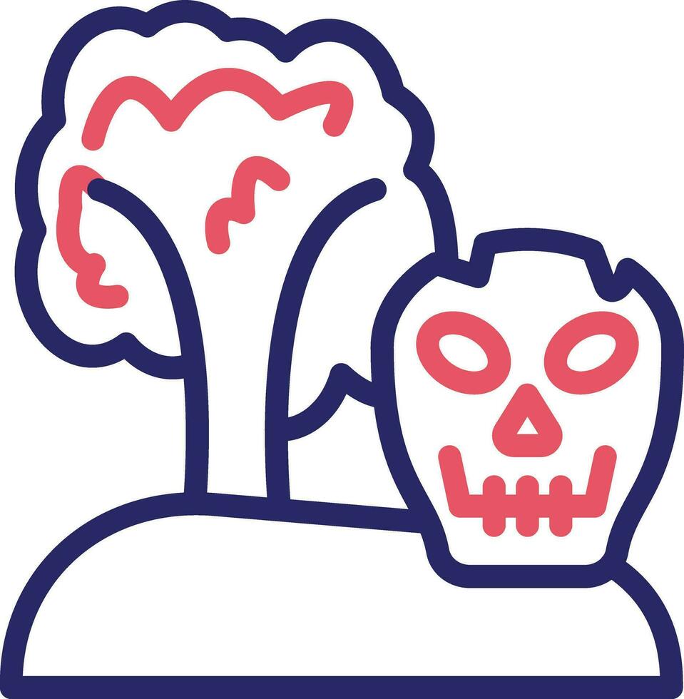 Skull Island Vector Icon