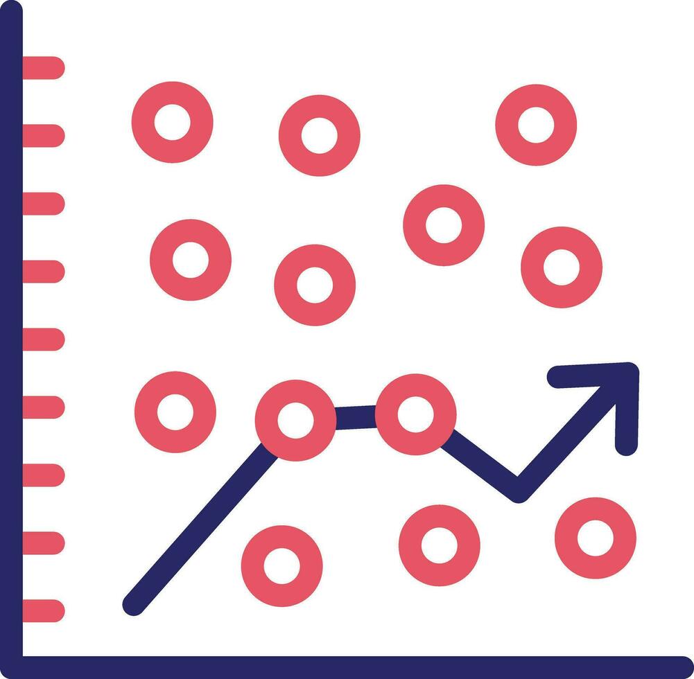 Scatter Graph Vector Icon