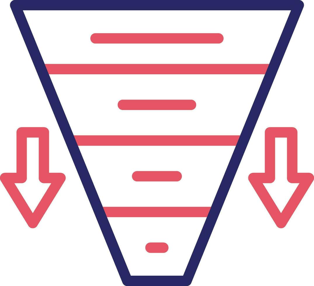 Funnel Chart Vector Icon