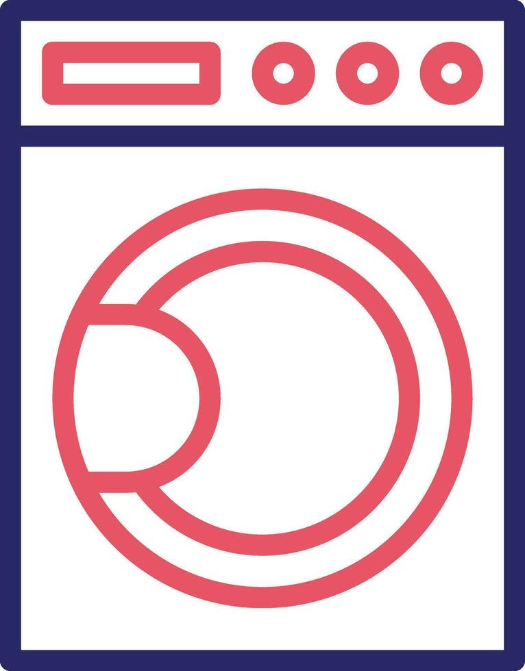 Smart Washing Machine Vector Icon