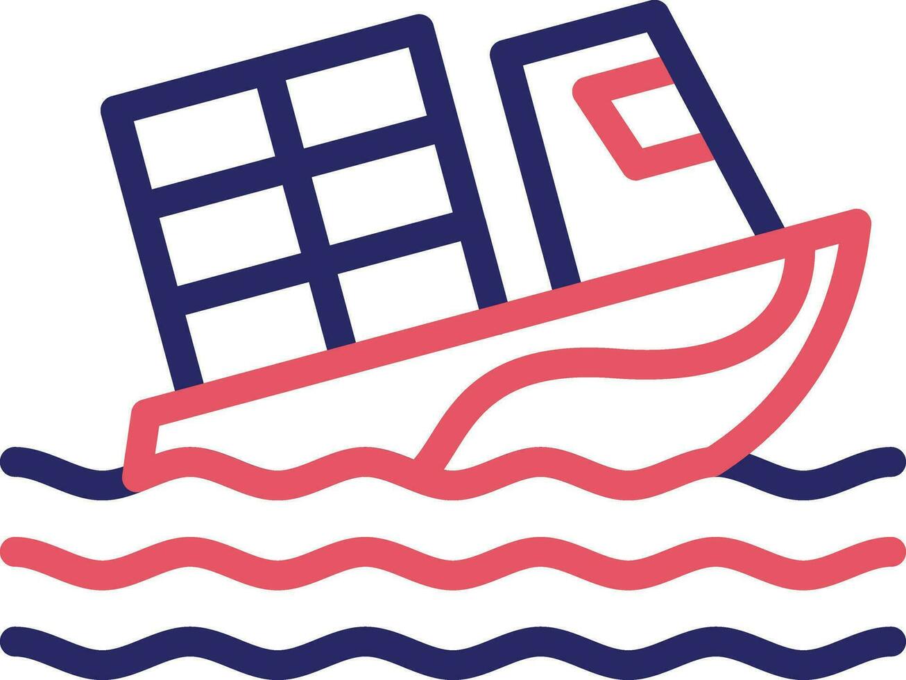 Boat Sink Vector Icon