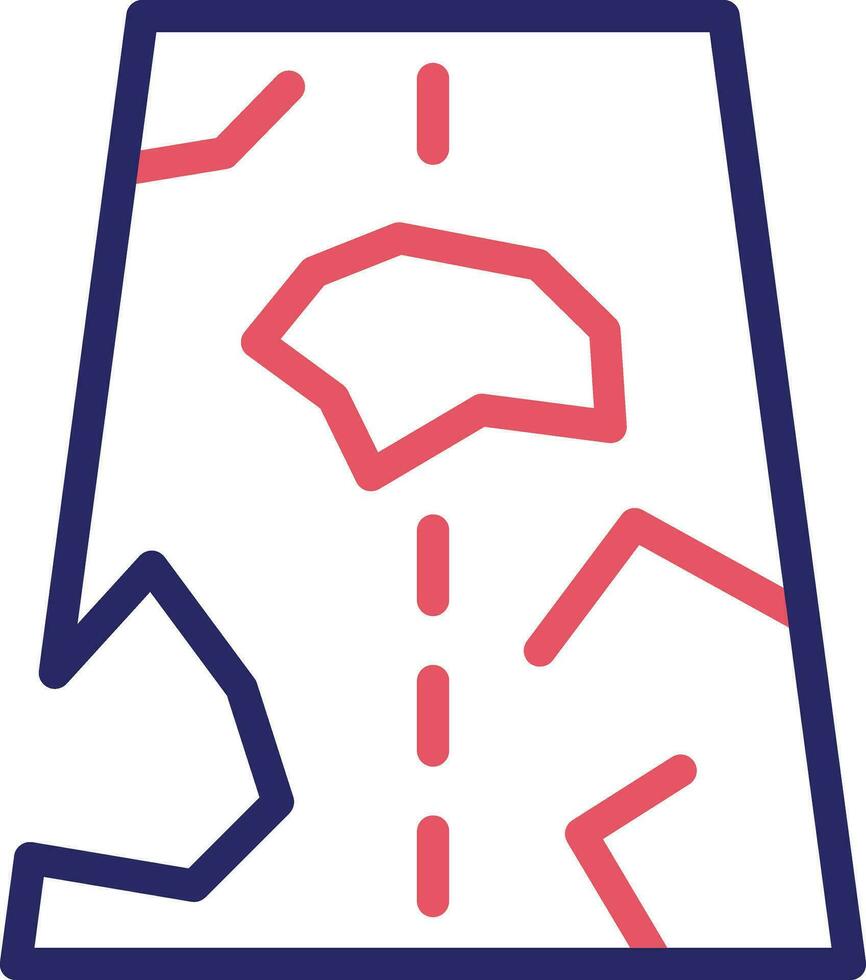 Road Crack Vector Icon