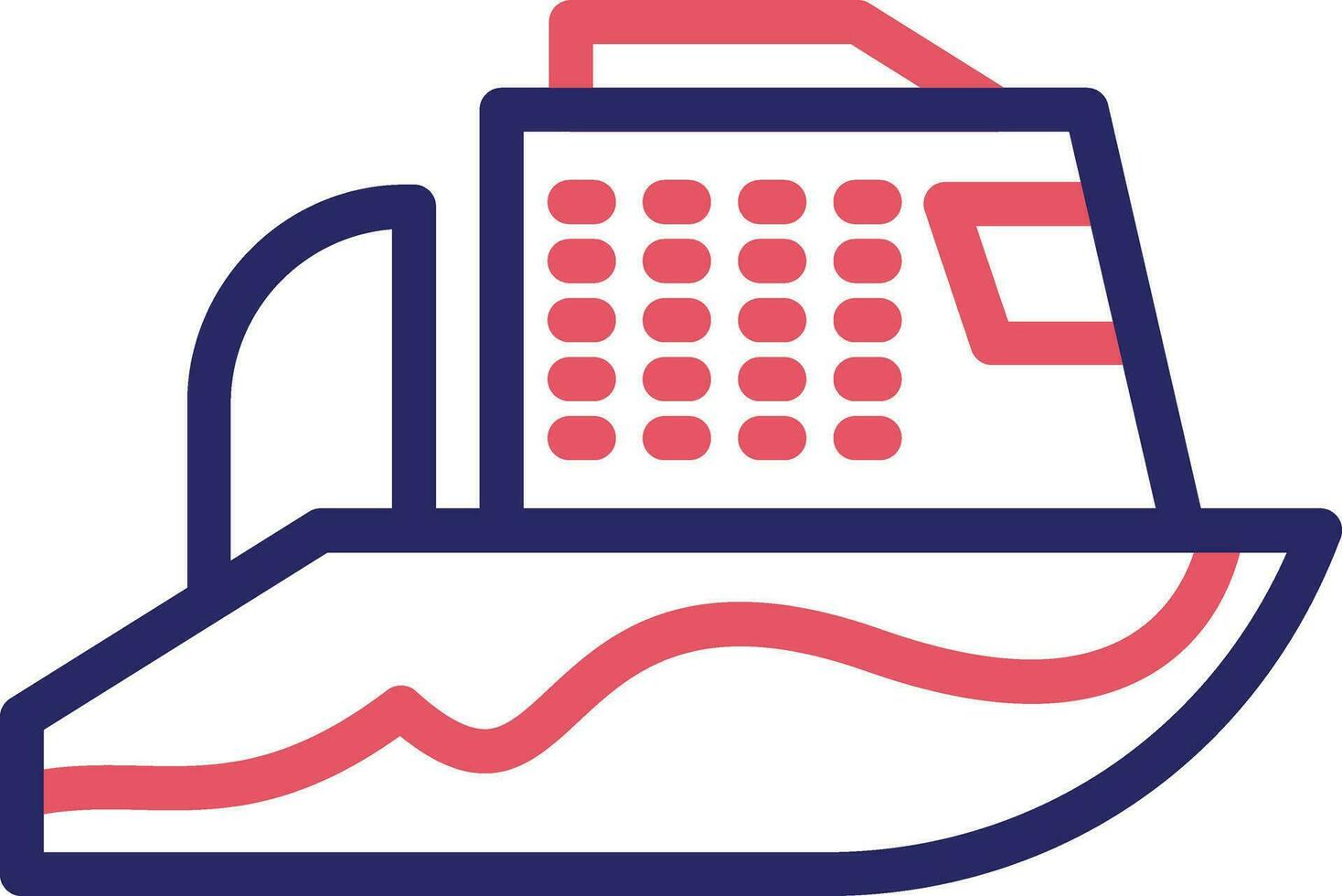 Ferry Boat Vector Icon
