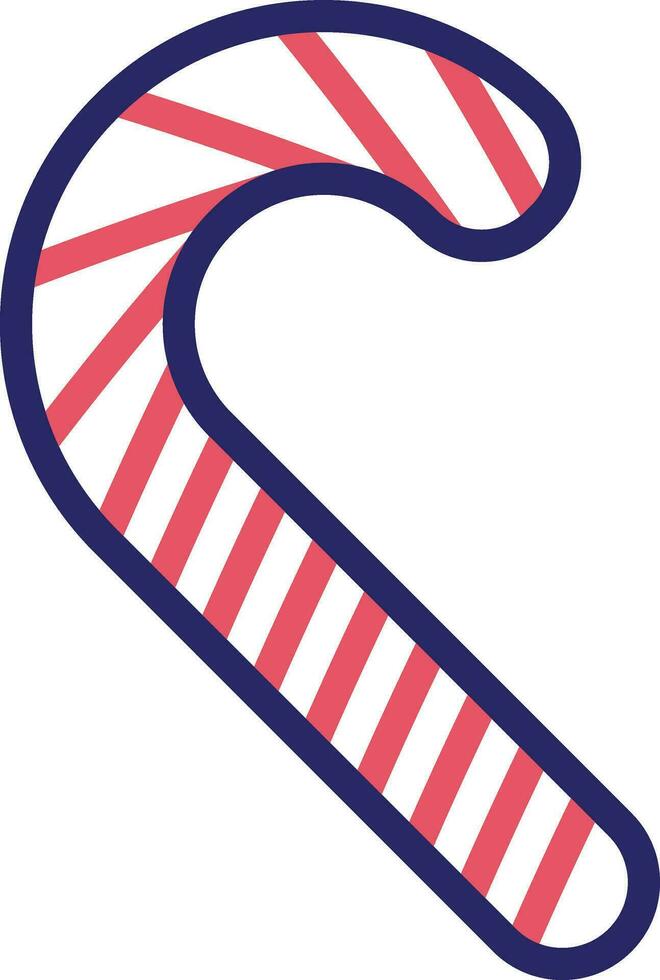 Candy Cane Vector Icon