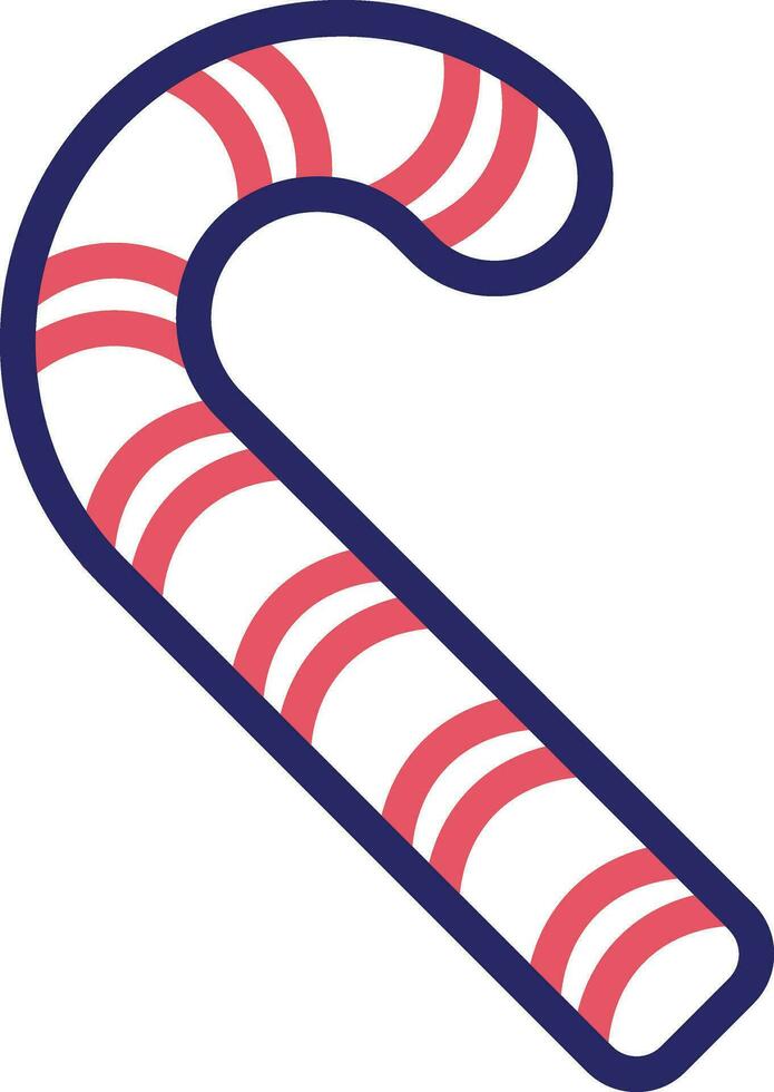 Candy Cane Vector Icon