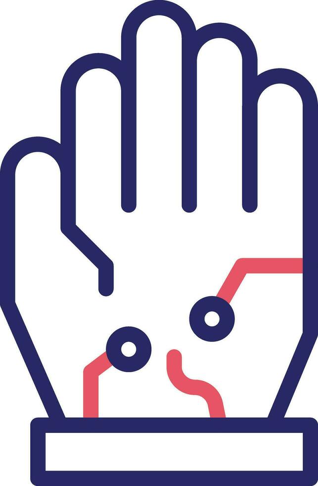 Wired Gloves Vector Icon