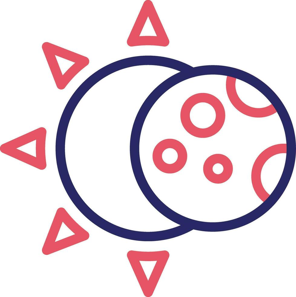 solar eclipse vector icono