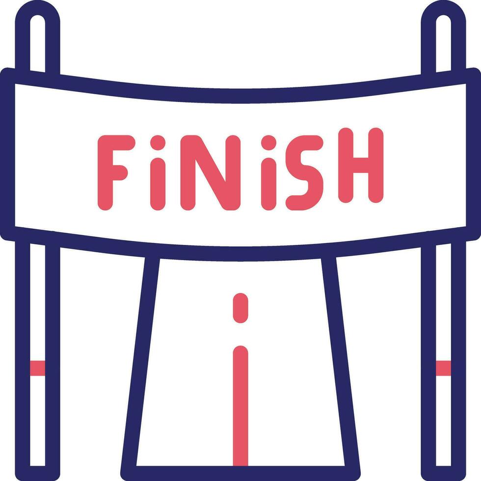 Finish Line Vector Icon