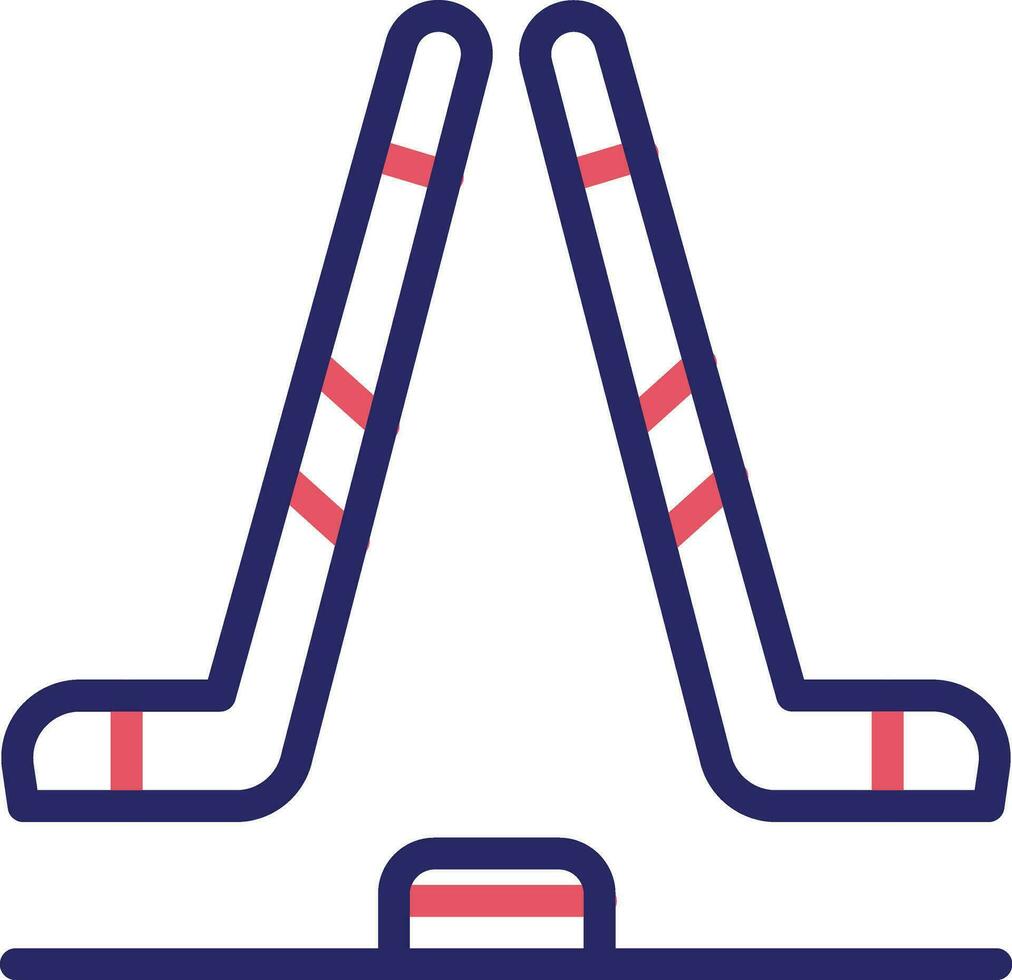 icono de vector de hockey sobre hielo