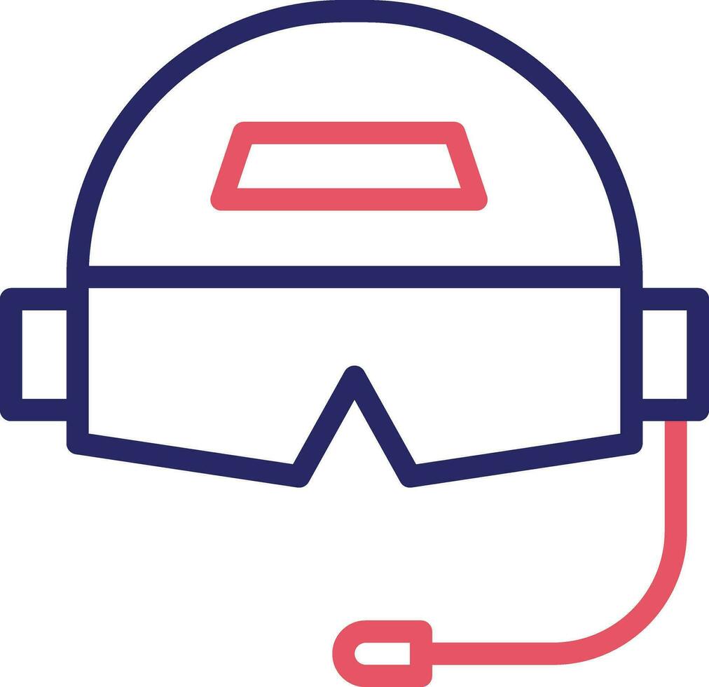 Pilot Helmet Vector Icon