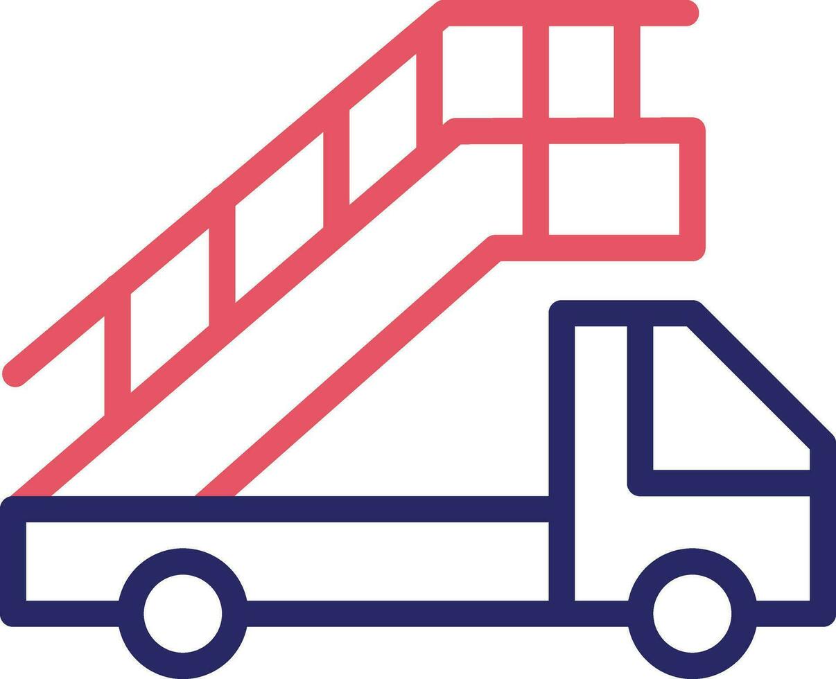 Aircraft Stairs Vector Icon