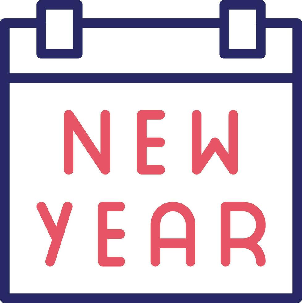 New Year Calendar Vector Icon