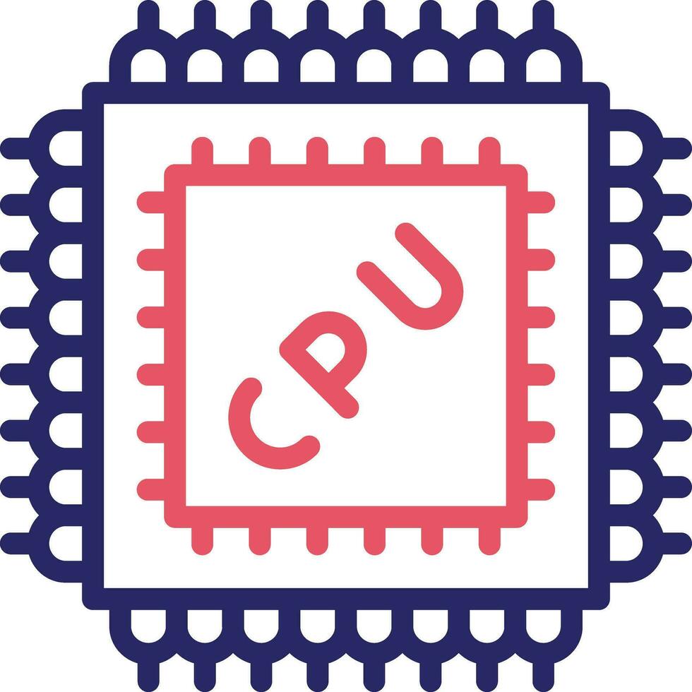 microprocesador vector icono