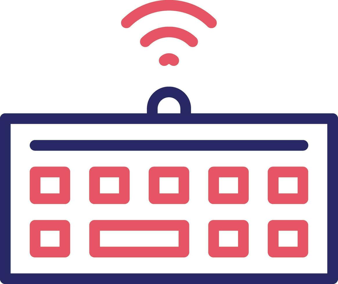 Wireless Keyboard Vector Icon