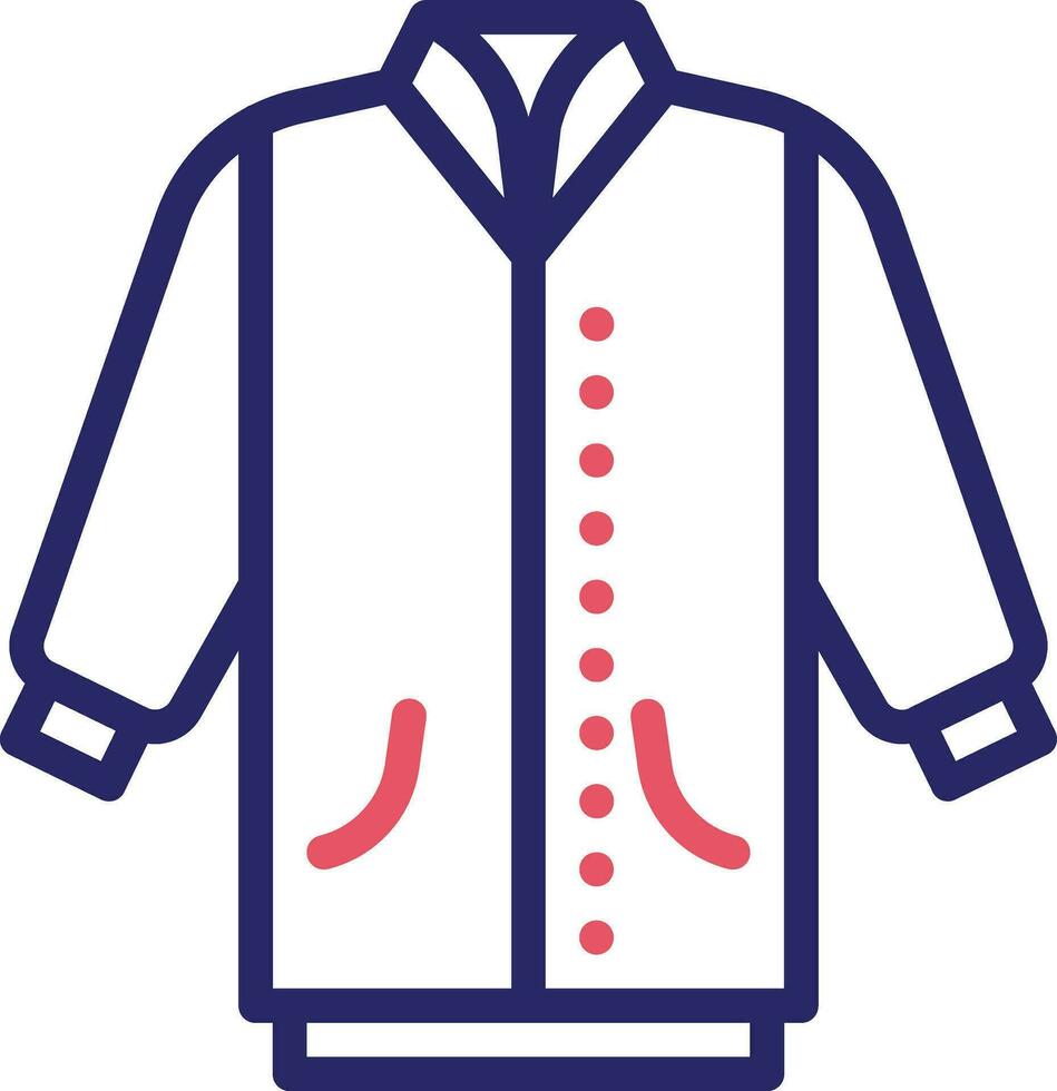 icono de vector de chaqueta