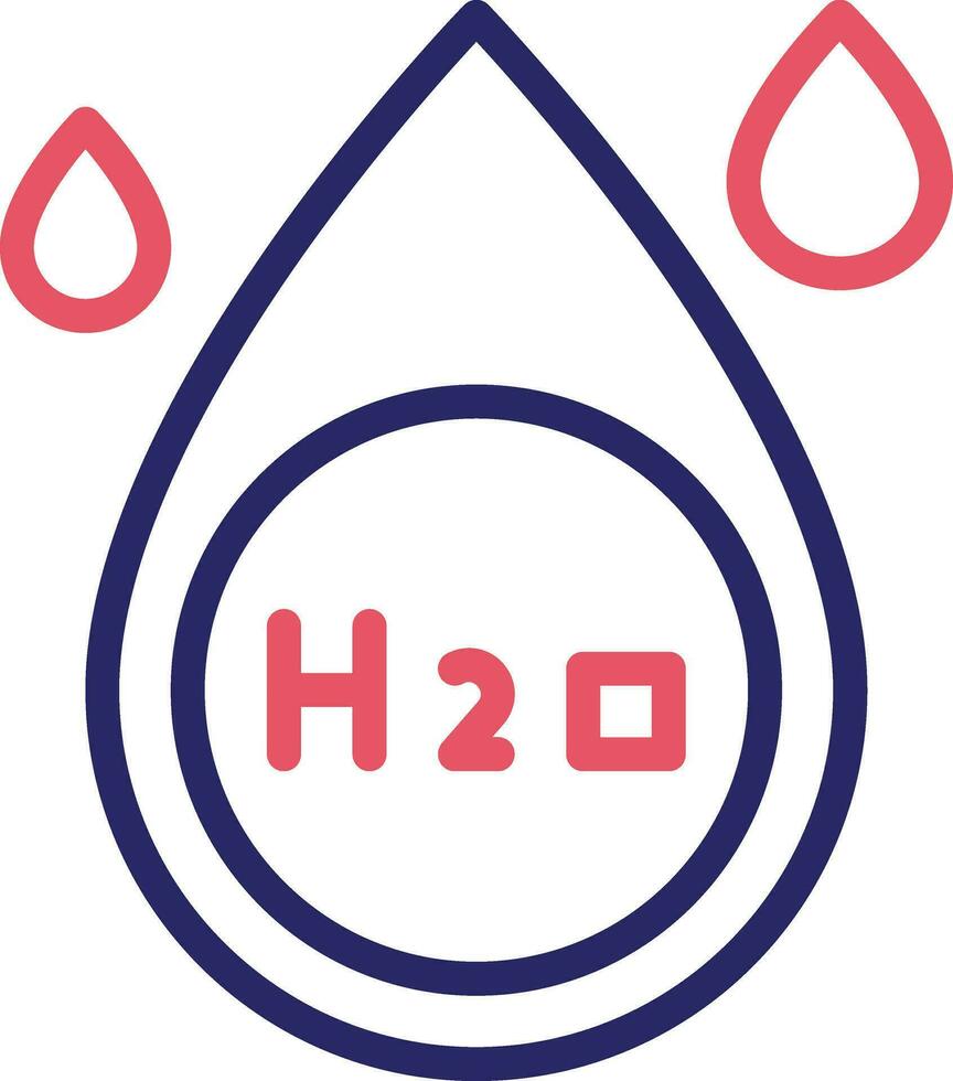 H2O Vector Icon