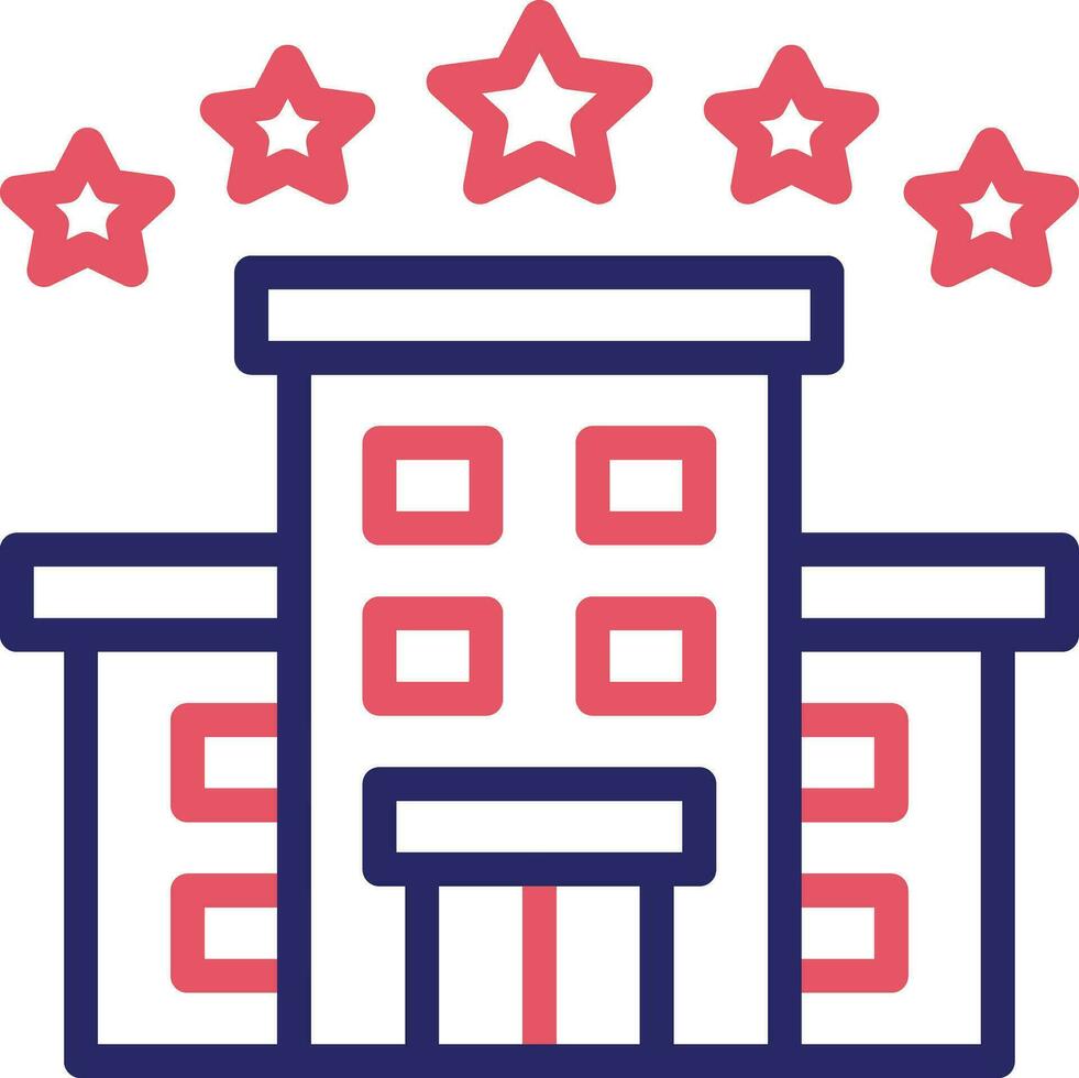 5 Star Hotel Vector Icon