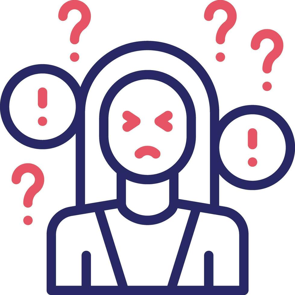 Anxiety Vector Icon