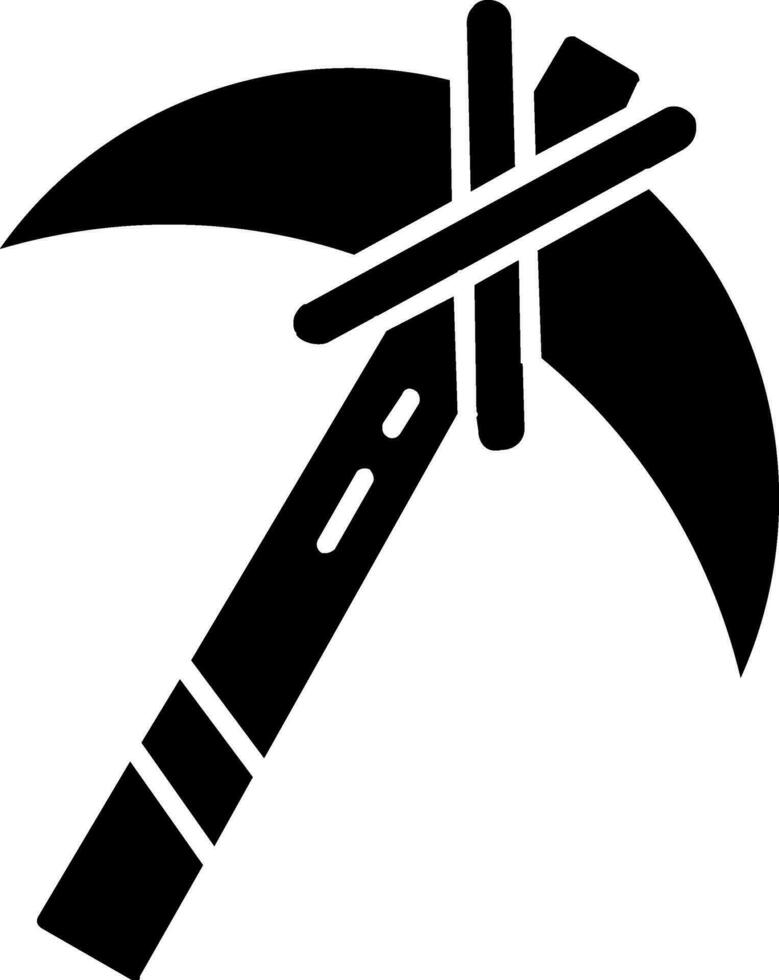 Pickaxe Glyph Icon vector