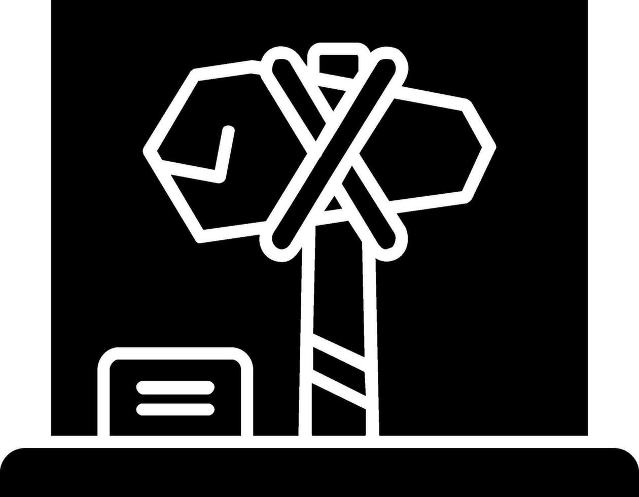 Stone axe Glyph Icon vector