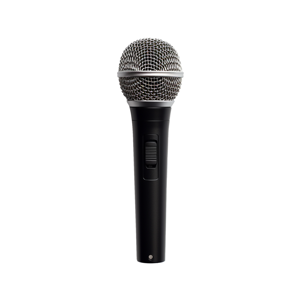 AI generated Microphone isolated on transparent background png