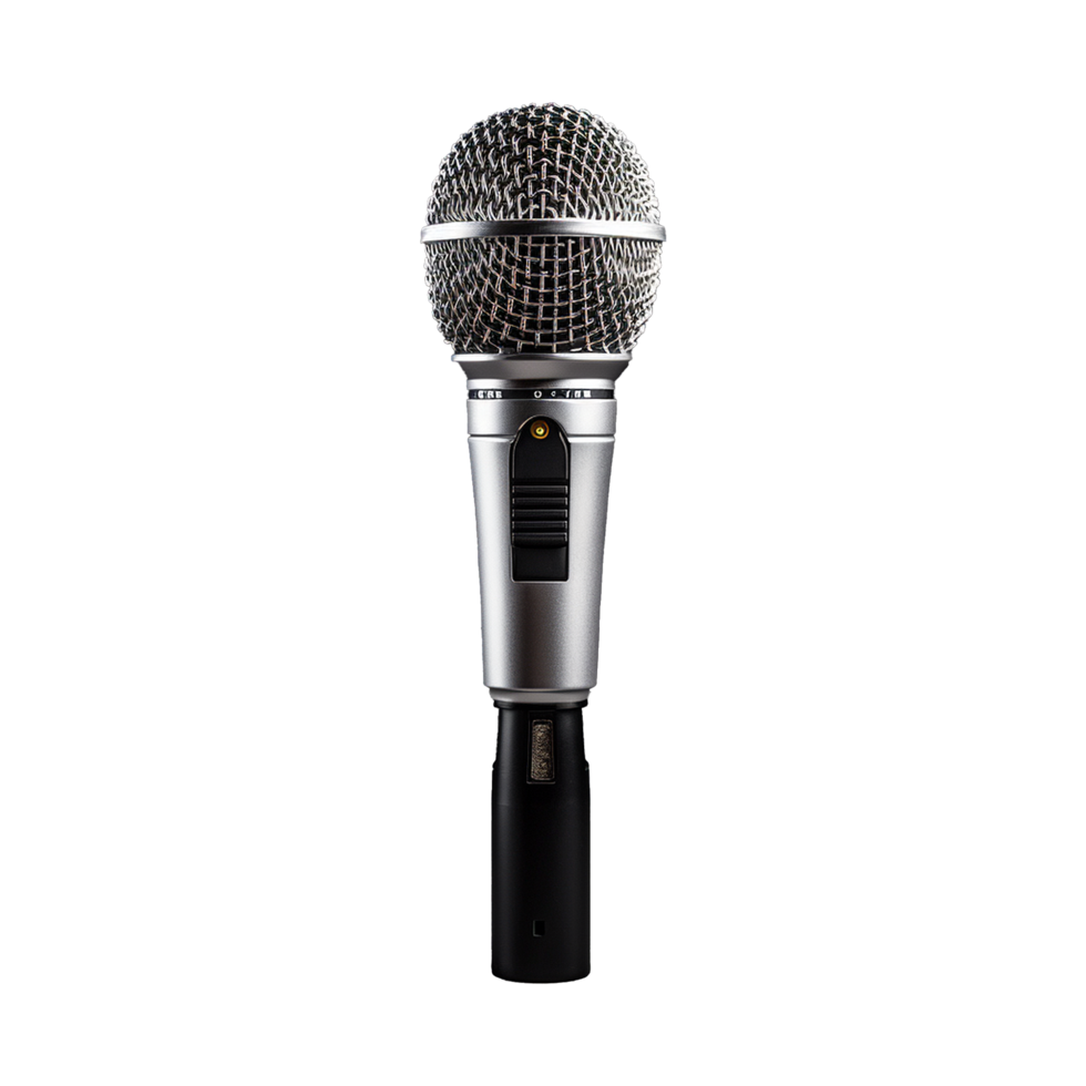 AI generated Microphone isolated on transparent background png