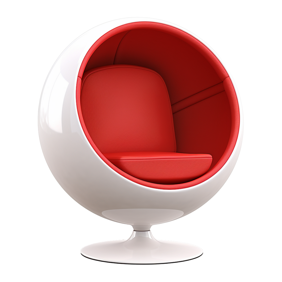 AI generated Ball chair isolated on transparent background png