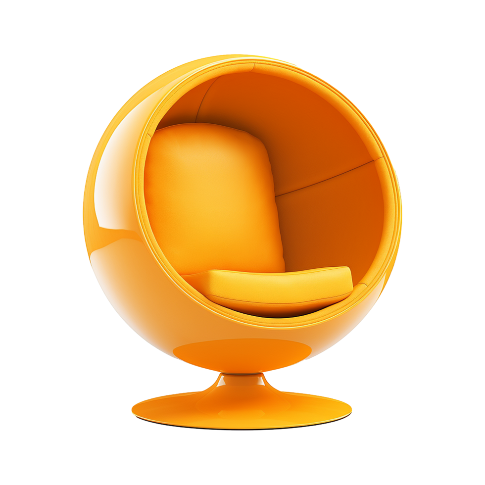 AI generated Ball chair isolated on transparent background png