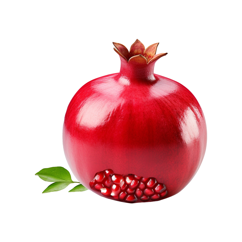AI generated Pomegranate fruit isolated on transparent background png