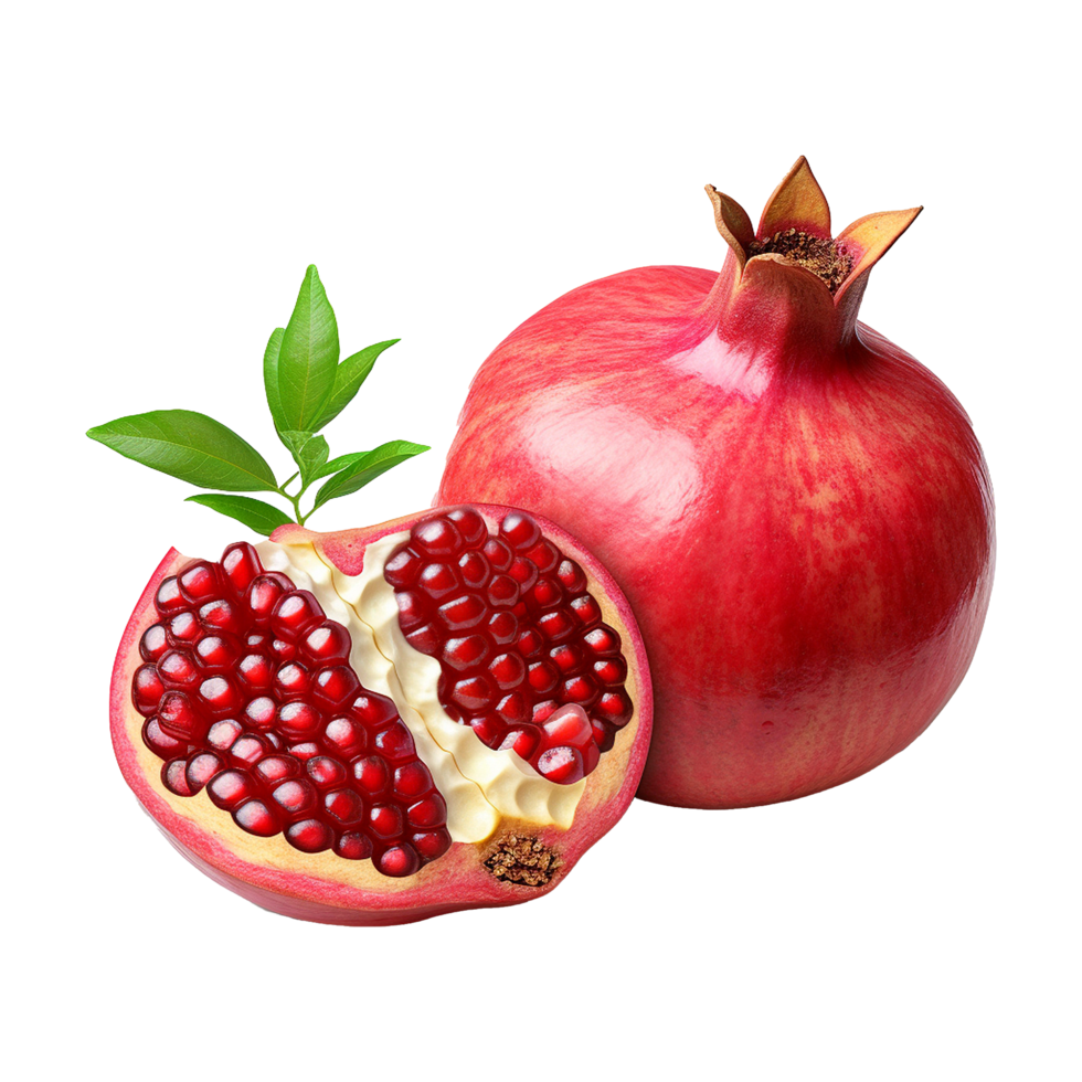 AI generated Pomegranate fruit isolated on transparent background png