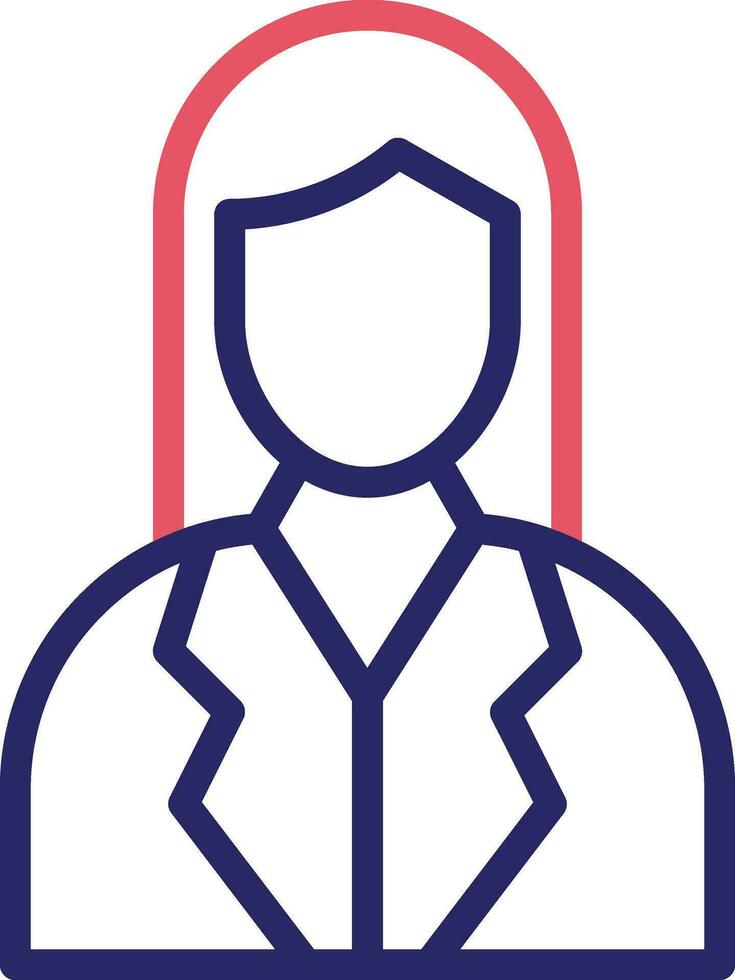 Female Financial Advisor Vector Icon