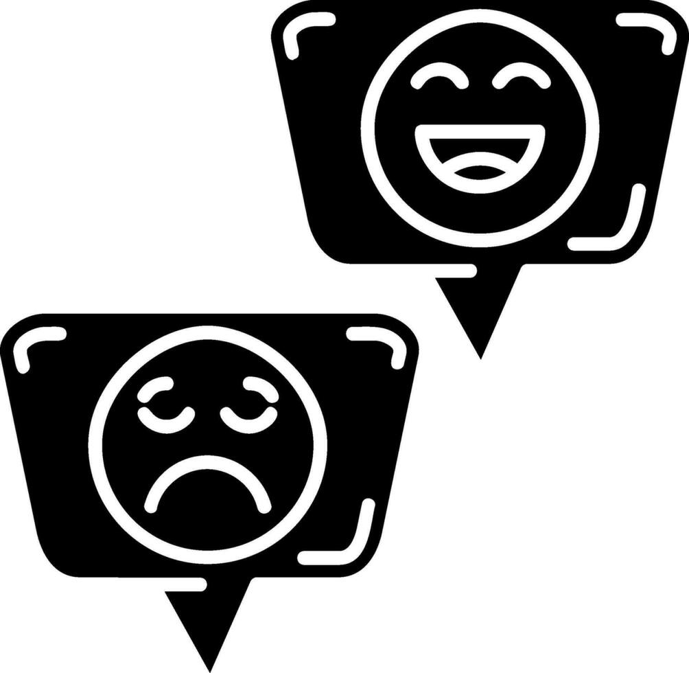 emojis glifo icono vector