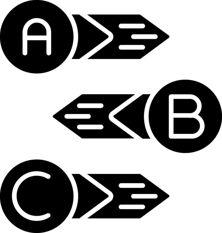 Diagram Glyph Icon vector
